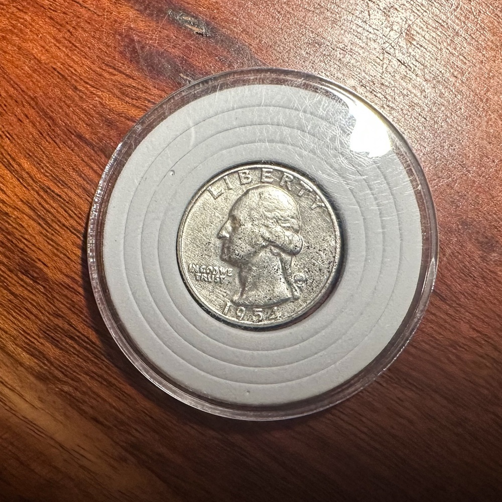 1954 90% Silver Washington Quarter Dollar US 25 Cent Gem Collectible Coin KM#164